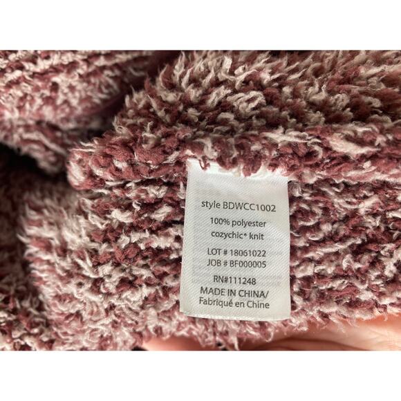 BAREFOOT DREAMS CARDIGAN S / M COZYCHIC COCOON SWEATER ROSEWOOD VINTAGE ROSE RED - Picture 5 of 10